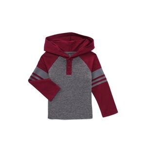 Wonder Nation Toddler Boys Hooded Tee with Long Sleeves